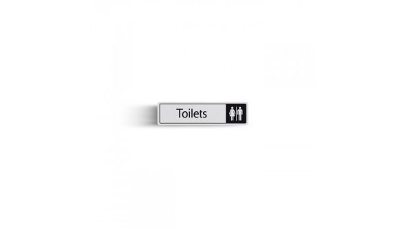DM006 - Toilets Symbol with Text Door Sign