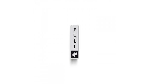 DM017 - Pull Vertical with Symbol Door Sign