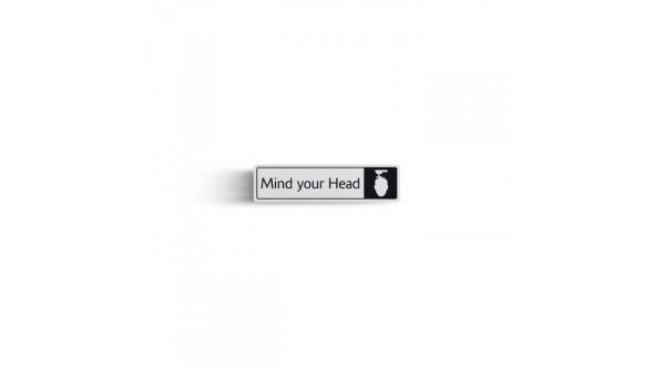 DM018 - Mind Your Head with Symbol Door Sign