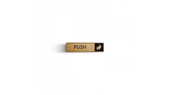 DM035 - Push Horizontal with Symbol Door Sign