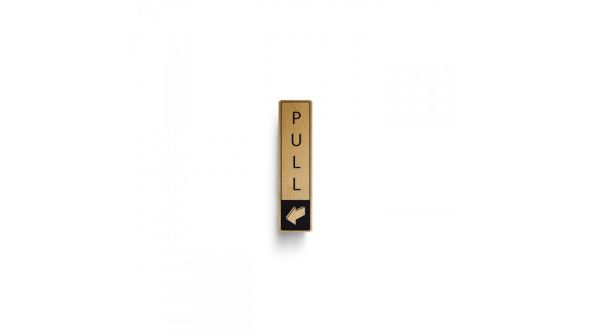 DM037 - Pull Vertical with Symbol Door Sign