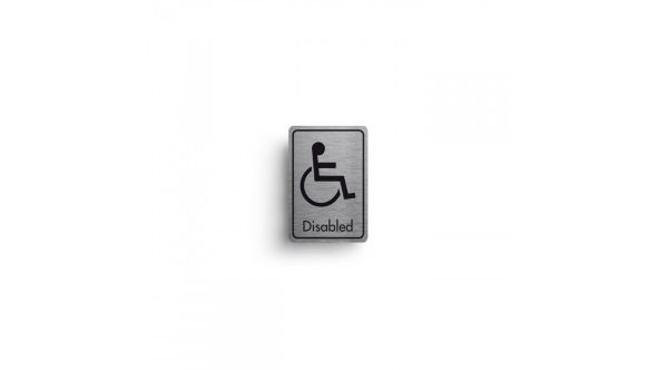 DM044 - Disabled Symbol with Text Door Sign
