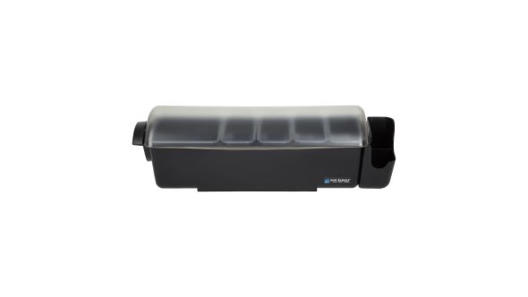San Jamar 5 Tray Dome Condiment Dispenser Black BD4005S