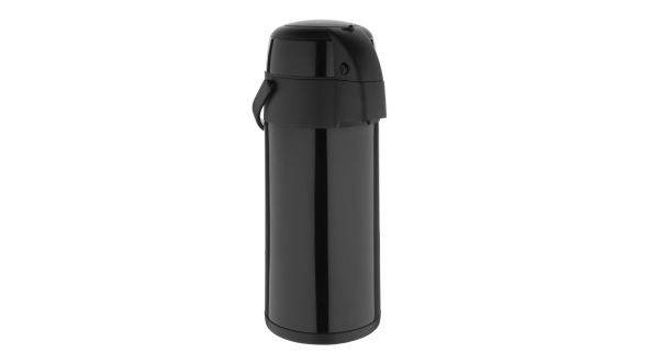 Olympia Pump Action Stainless Steel Double Wall Airpot Black APGC50