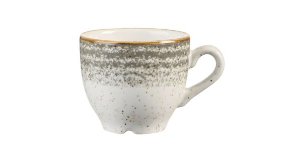 Churchill Studio Prints Homespun Stone Grey Espresso Cups 100ml 3.5oz (12 Pack) SPSGCEB91