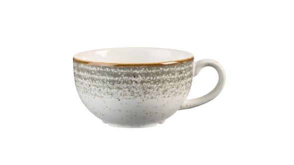 Churchill Studio Prints Homespun Stone Grey Cappuccino Cups 227ml 8oz (12 Pack) SPSGCB201