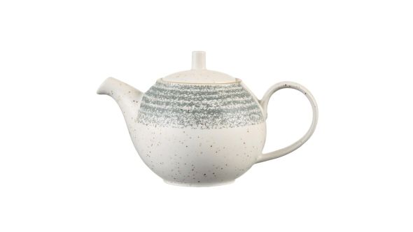 Churchill Studio Prints Homespun Stone Grey Teapot 426ml (4 Pack) SPSGSB151