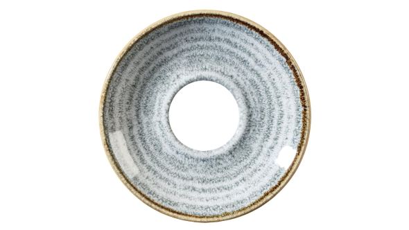 Churchill Studio Prints Stone Cappuccino Saucers Grey 156mm (12 Pack) SPSGCSS 1