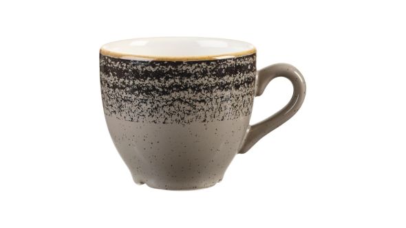 Churchill Studio Prints Homespun Charcoal Black Espresso Cups 100ml 3.5oz (12 Pack) SPCBCEB91