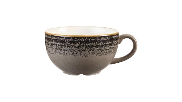Churchill Studio Prints Homespun Charcoal Black Cappuccino Cups 227ml 8oz (12 Pack) SPCBCB201