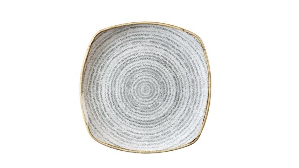 Churchill Studio Prints Homespun Charcoal Grey Square Plates 252mm (12 Pack) SPSGSP111