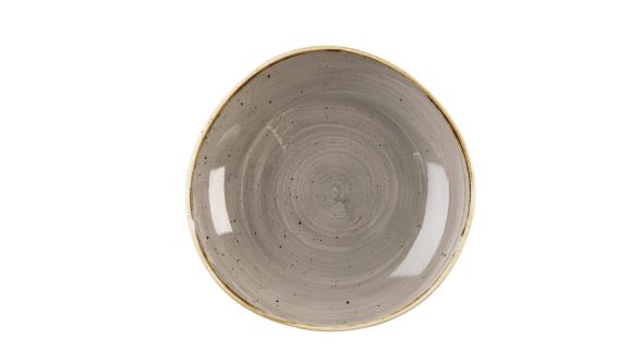 Churchill Stonecast Round Bowls Peppercorn Grey 253mm (12 Pack) SPGSOGB11