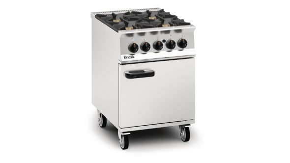 Lincat Opus 800 Propane Gas 4 Burner Range with Right Hand Door OG8001/P/RHD