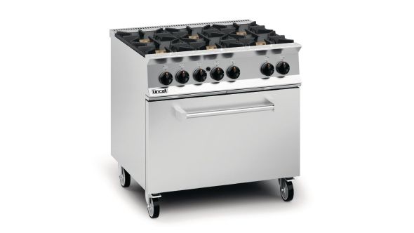 Lincat Opus 800 Propane Gas 6 Burner Range with Drop Down Door OG8002/P