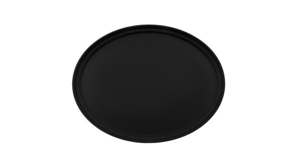 Cambro Camtread Fibreglass Oval Non-Slip Tray Black 600mm 2700CT110