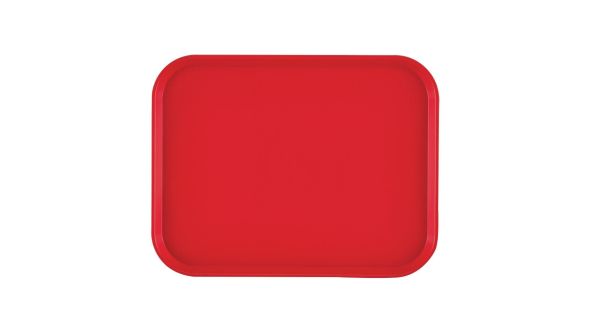 Cambro PP Rectangular Tray Red 300x410mm 1216FF163