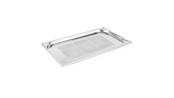 Vogue Stainless Steel Heavy Duty Perforated 1/1 Gastronorm Tray 20mm
