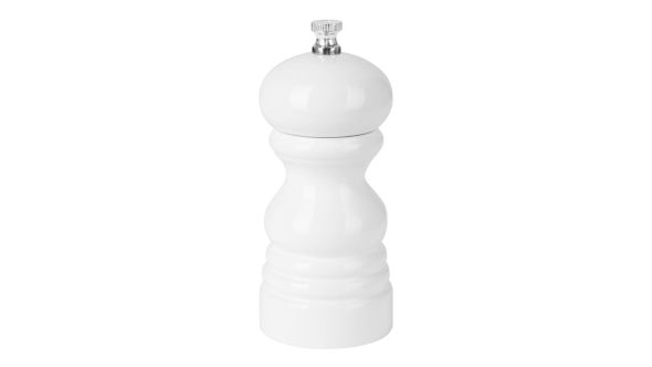 Olympia Salt Or Pepper Grinder White Hevea Wood 125mm YLSP-2217PM-020