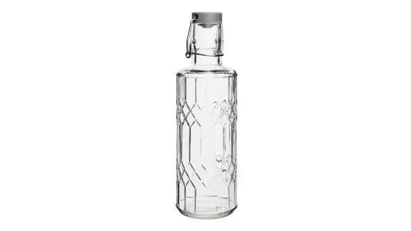 Olympia Geo Glasses Water Bottles with Stopper 640ml (6 Pack) GZ1127-2