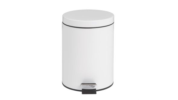 Bolero Pedal Bin White 5Ltr DP038