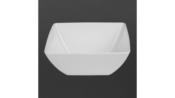 Olympia Kristallon Curved White Melamine Bowl 11" S-3573