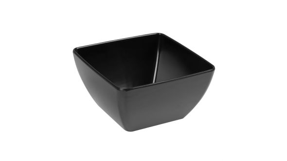Olympia Kristallon Curved Black Melamine Bowl 8" S-3572