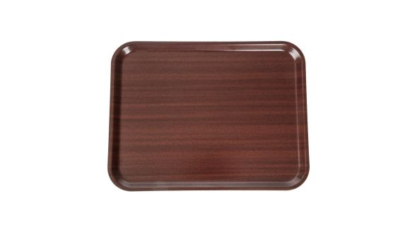 Cambro Capri Laminate Rectangular Tray Mahogany 330x430mm CA3343E73