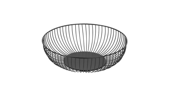 Olympia Wire Food Display Bowl Round Black 285x85mm PE30901