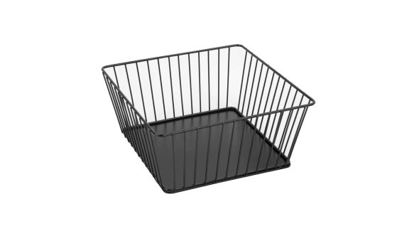 Olympia Wire Food Display Tray Square Black 230x230x100mm PE30905