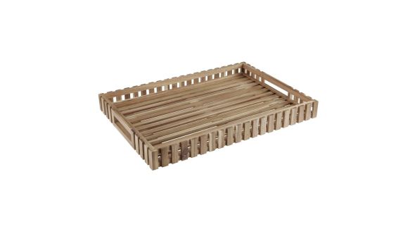 Olympia Acacia Wood Rectangular Storage Box 355x510mm ST77451AC