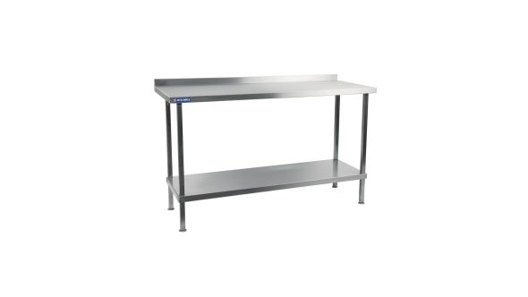 Vogue Stainless Steel Wall Table with Upstand 1200mm