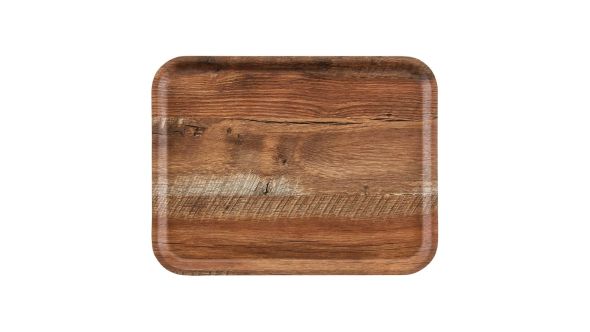 Cambro Madeira Laminate Rectangular Tray Brown Oak 360x460mm MA3646E87