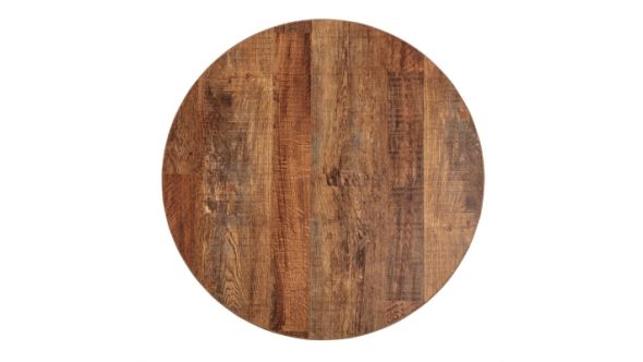 Bolero Bolero Pre-Drilled Round Table Top Urban Dark 600mm DR822