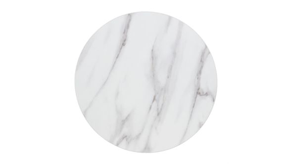 Bolero Bolero Pre-drilled Round Table Top Marble Effect 600mm DT445