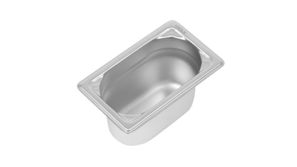 Vogue Heavy Duty Stainless Steel 1/9 Gastronorm Tray 100mm