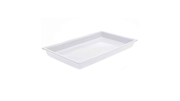 Primeware DWH1S Ceramic GN1/1 60mm White Dish
