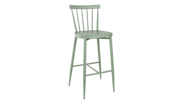 Bolero Bolero Windsor Aluminium Green High Stools (2 Pack) DX689