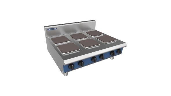 Blue Seal 6 Plate Countertop Hob 15.6kW E516S-B