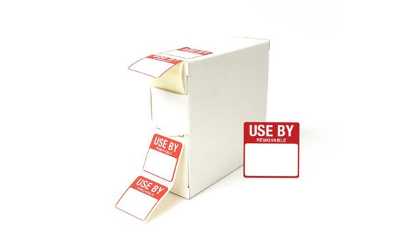 Use By Date Food Storage Labels. (1000 labels per roll) - DY054