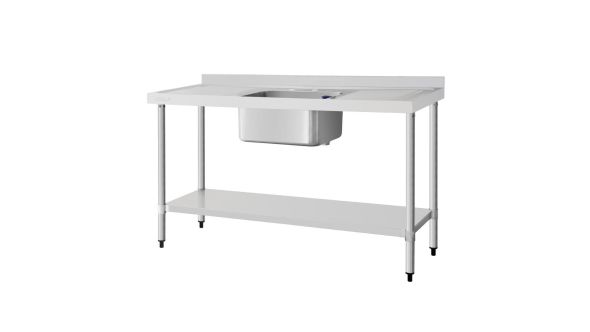 Vogue Stainless Steel Sink Double Drainer 1500mm - DY826