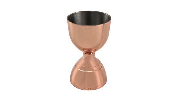 Beaumont Copper Plated Bell Jigger 25ml/50ml 3883