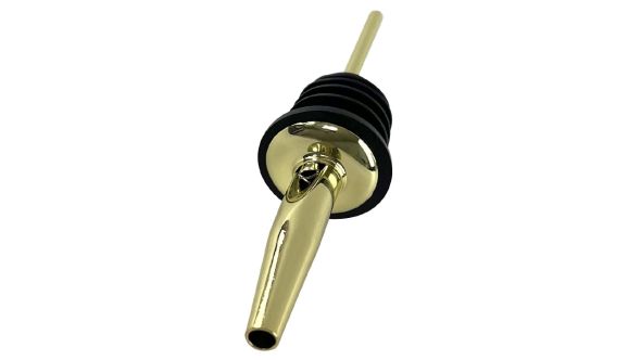 Beaumont Gold Plated Stainless Steel Freeflow Pourer (Pack of 12) 3038P