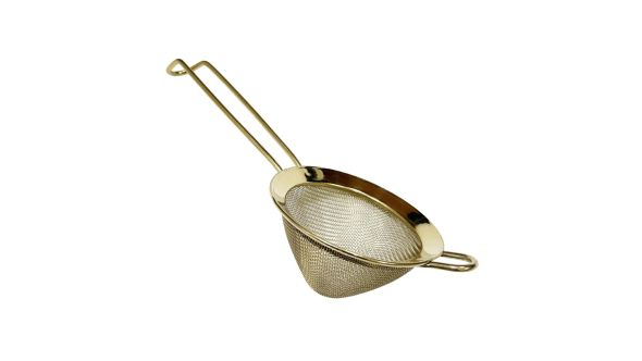 Beaumont Fine Mesh Strainer Gold Plated 3894