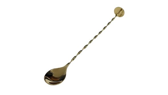 Beaumont Gold Plated Cocktail Spoon With Masher 3895