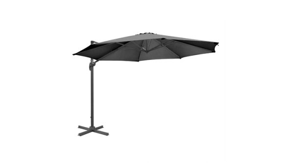 Bolero Bolero Venice Heavy Duty Parasol Black 3.5m DZ872