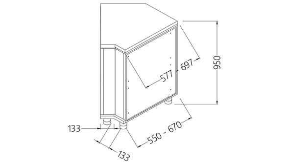 Diamond CN45X/5 Neutral Back Angle - Closed 45°