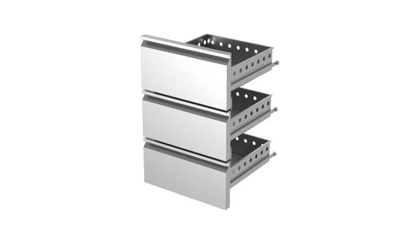 Diamond K-T1-3 Stainless Steel Drawer Block Kit