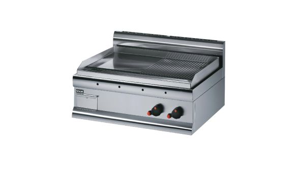 Lincat Silverlink 600 Steel Half Ribbed Natural Gas Griddle GS7/R/N