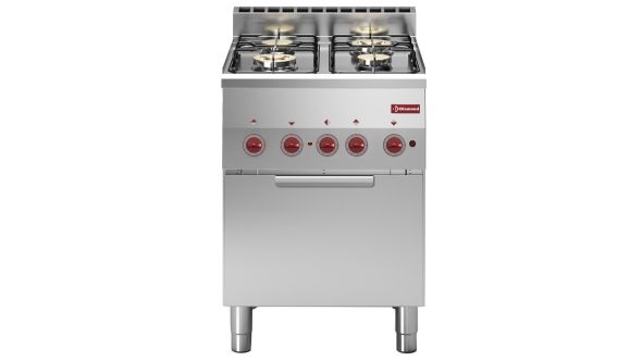 Diamond G60/4BFEV6-N 4 Stove Freestanding Gas Range Cooker on Electric Convection Oven, 3kW