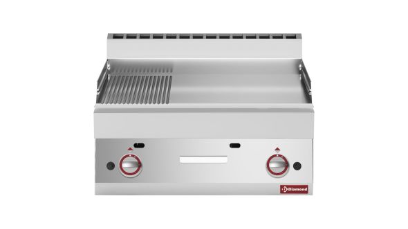 Diamond G65/PM7T-N 2/3 Smooth 1/3 Grooved Gas Cooking Plate